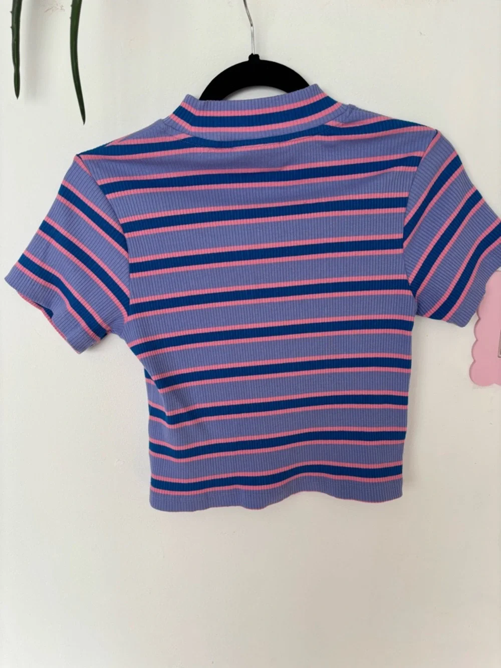 Lazy Oaf NOT PLAYING Ribbed Mock Neck Tee - Picture 2 of 2